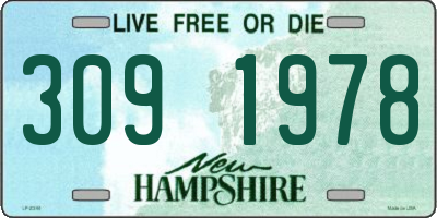 NH license plate 3091978