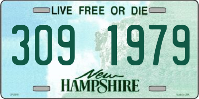 NH license plate 3091979