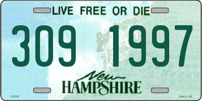 NH license plate 3091997