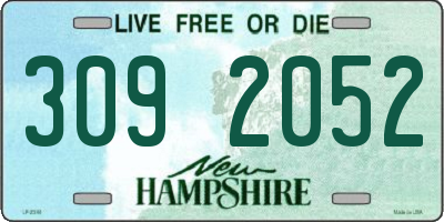 NH license plate 3092052