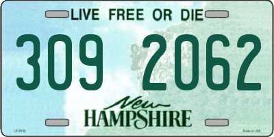 NH license plate 3092062