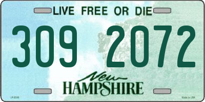 NH license plate 3092072