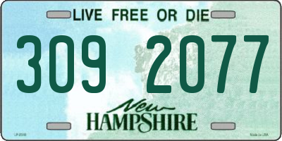 NH license plate 3092077