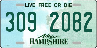NH license plate 3092082