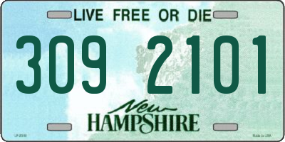 NH license plate 3092101