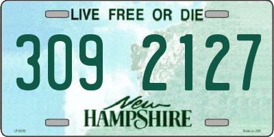 NH license plate 3092127