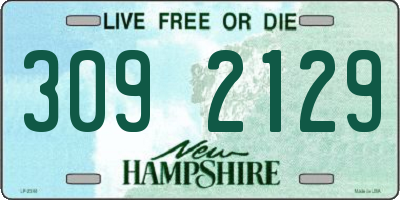 NH license plate 3092129
