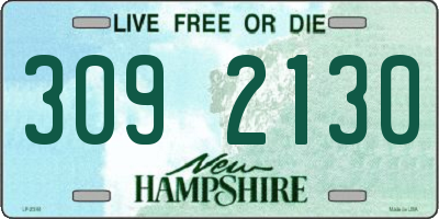 NH license plate 3092130