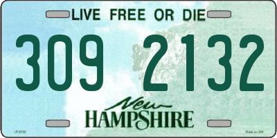 NH license plate 3092132