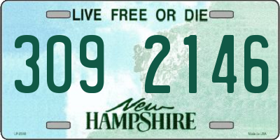 NH license plate 3092146