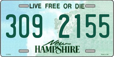 NH license plate 3092155