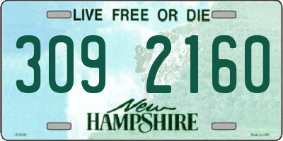 NH license plate 3092160
