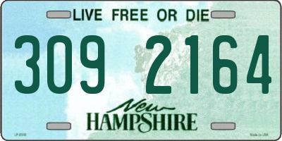 NH license plate 3092164