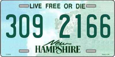 NH license plate 3092166