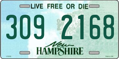 NH license plate 3092168