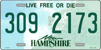 NH license plate 3092173