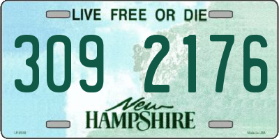 NH license plate 3092176