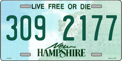 NH license plate 3092177