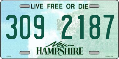 NH license plate 3092187