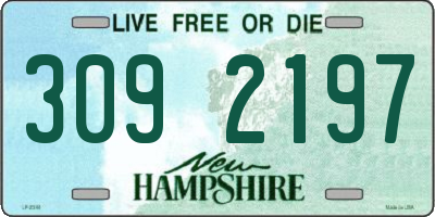 NH license plate 3092197
