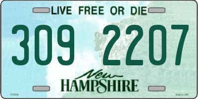 NH license plate 3092207