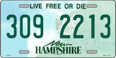 NH license plate 3092213