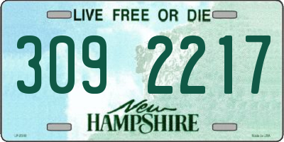 NH license plate 3092217