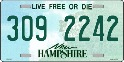 NH license plate 3092242