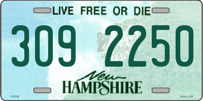 NH license plate 3092250