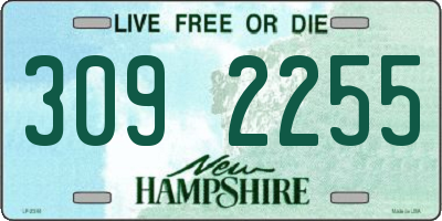 NH license plate 3092255