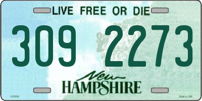 NH license plate 3092273