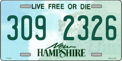 NH license plate 3092326