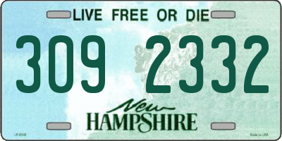 NH license plate 3092332