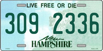 NH license plate 3092336