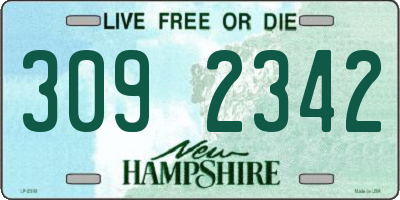 NH license plate 3092342