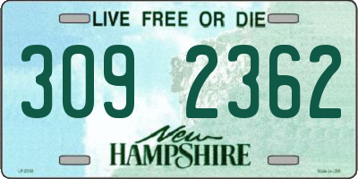 NH license plate 3092362
