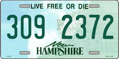 NH license plate 3092372