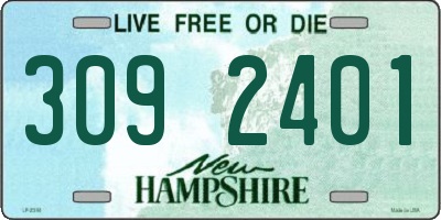 NH license plate 3092401