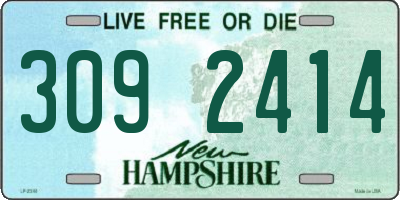 NH license plate 3092414