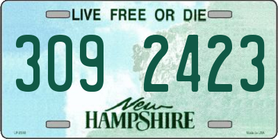 NH license plate 3092423