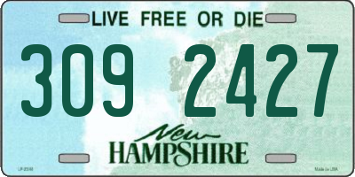 NH license plate 3092427