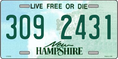 NH license plate 3092431