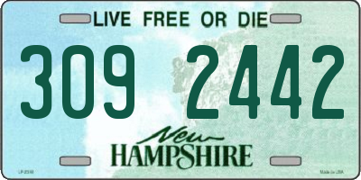NH license plate 3092442