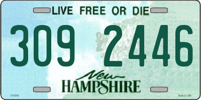 NH license plate 3092446