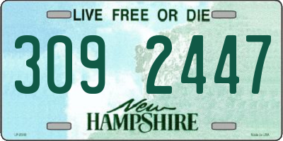 NH license plate 3092447