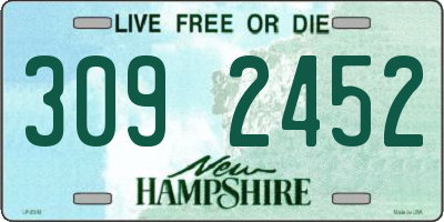 NH license plate 3092452