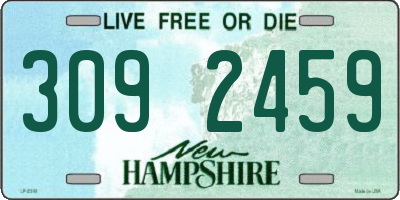NH license plate 3092459