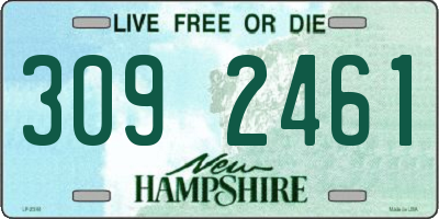 NH license plate 3092461