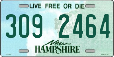 NH license plate 3092464
