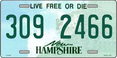 NH license plate 3092466